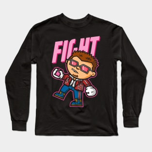 Pop Cartoons: Fght Long Sleeve T-Shirt